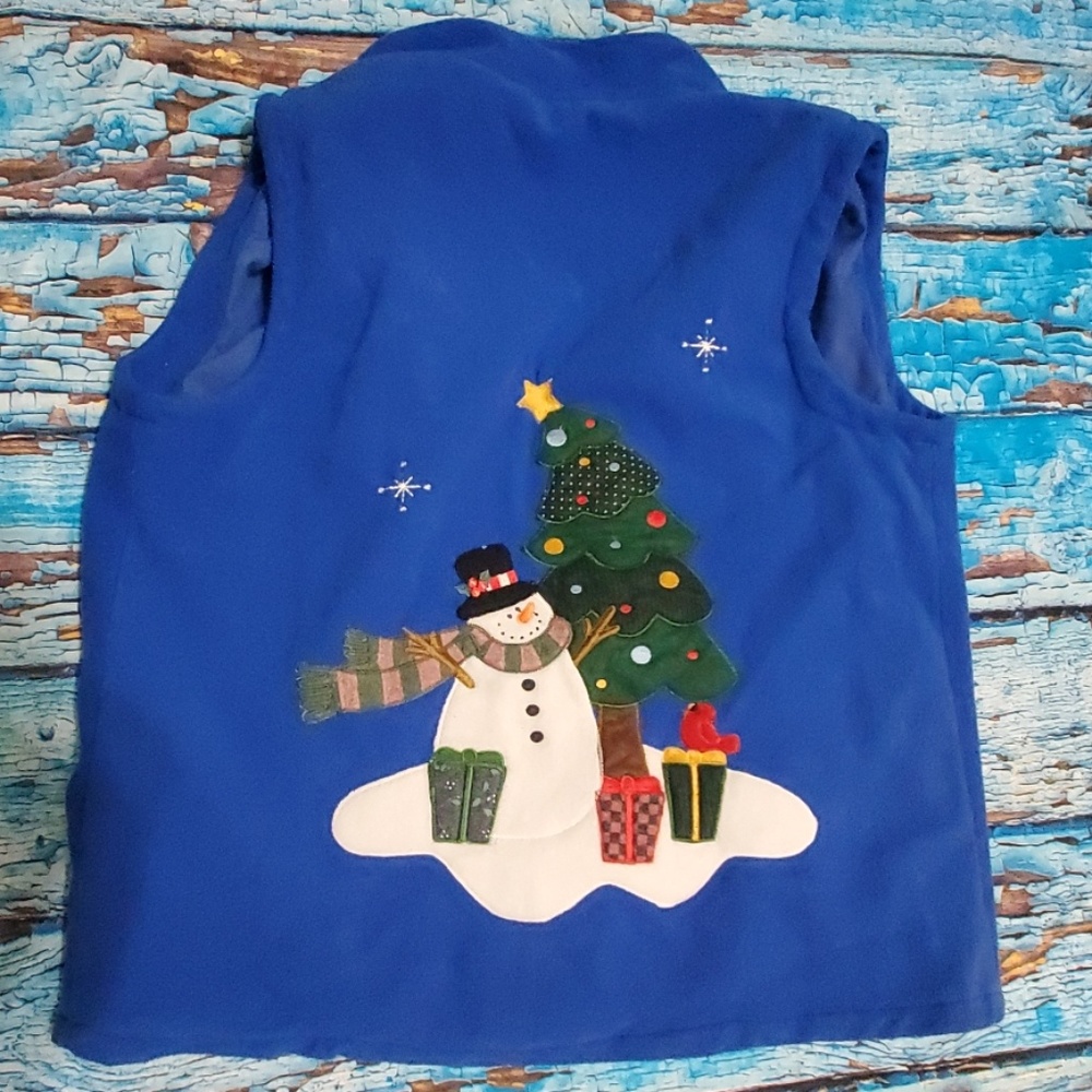 Snowman Ugly Christmas Vest L - Picture 4 of 6